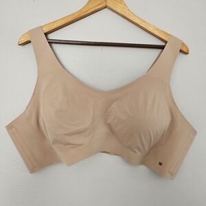 Honeylove V-Neck Bra, Underwire-free lift & Lightly Lined Cups Sand (Tan) 3X